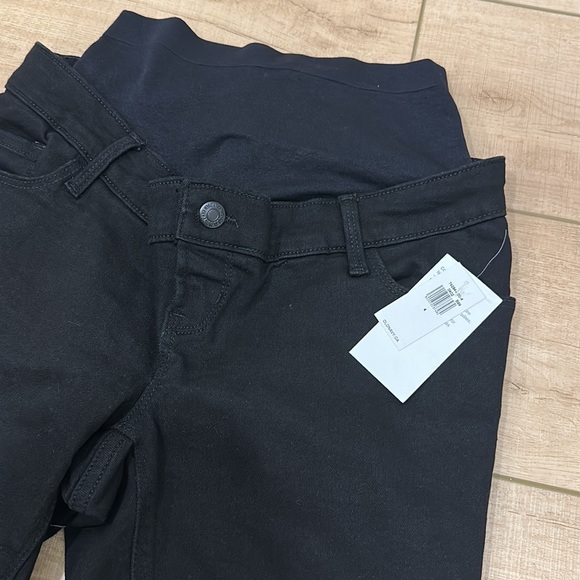 NWT Old Navy Black Maternity full panel skinny jean Size 4 - Picture 2 of 2